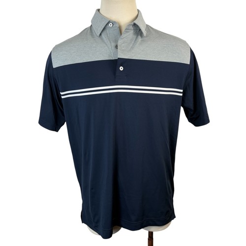 Polo uomo footjoy blu grigio - footjoy,