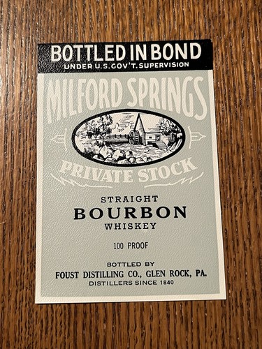 Foust distillery glen rock - foust,