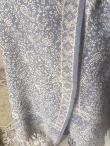 Scialle lana yak colore grigio